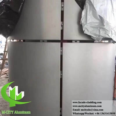 Fassate metalliche perforate rivestimento di pareti in alluminio PVDF colore naturale e ruggine