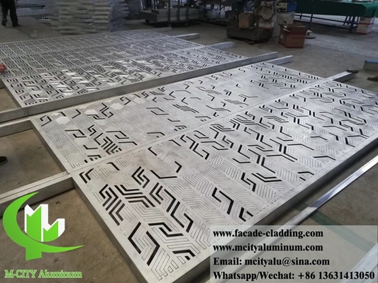 schermo perforato in alluminio, schermo in metallo tagliato al laser/per recinzioni, facciate, rivestimenti decorativi