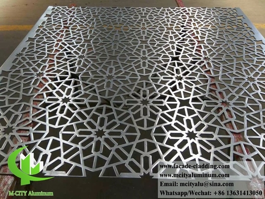 schermo perforato in alluminio, schermo in metallo tagliato al laser/per recinzioni, facciate, rivestimenti decorativi