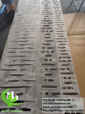 Taglio laser esterno rivestimento metallico perforato facciate in alluminio per decorazioni architettoniche