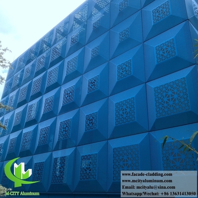 Forma 3D Perforato rivestimento massiccio lamiera di alluminio metallo anti ruggine schermo metallico
