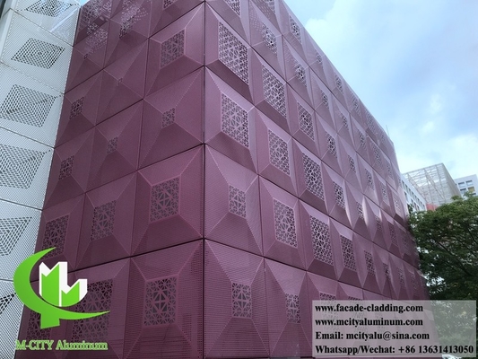 pannelli di rivestimento metallici facciate in alluminio perforazione con fori rotondi Fornitore a Guangzhou
