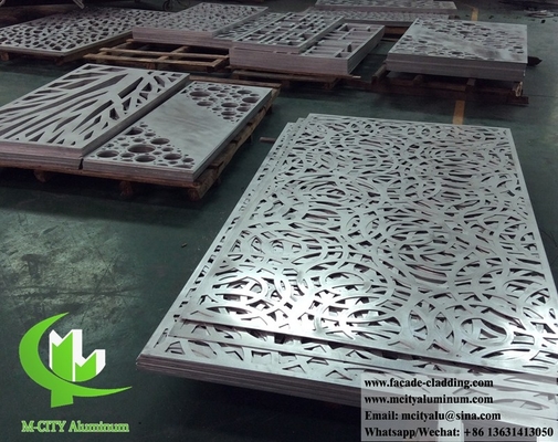 pannello per la facciata con rivestimento in lamiera di alluminio perforata spessore 3 mm, 1m x 2m ripiegato