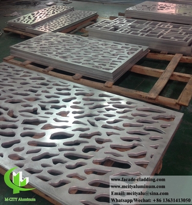 Rivestimenti metallici a laser, lamiere di alluminio a schermo di metallo tagliato a laser per facciate, rivestimenti murali, recinzioni, balconi