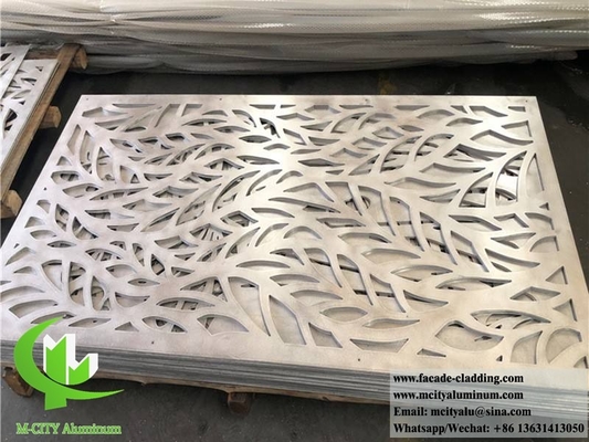 Rivestimenti metallici a laser, lamiere di alluminio a schermo di metallo tagliato a laser per facciate, rivestimenti murali, recinzioni, balconi