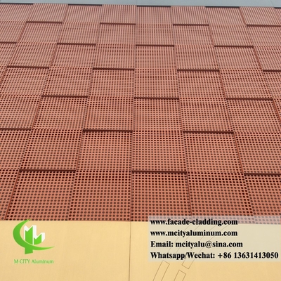 Dischi di alluminio con rivestimento metallico a taglio laser per la decorazione di rivestimenti murali a schermo