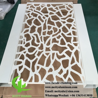 Schermo metallico decorativo Schermo in alluminio per recinzione del giardino con disegno di taglio laser