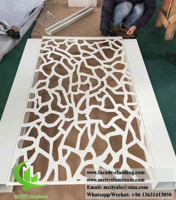 Schermo metallico decorativo Schermo in alluminio per recinzione del giardino con disegno di taglio laser