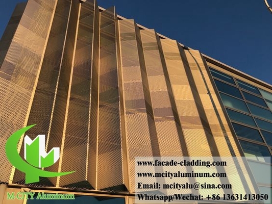 pannelli di alluminio per rivestimenti murali a perforazione di schermo metallico interno