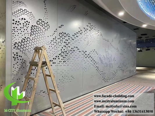 pannelli di alluminio per rivestimenti murali a perforazione di schermo metallico interno