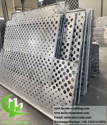 Foglio di alluminio per rivestimento delle facciate degli edifici, per schermo metallico perforato, spessore 3 mm