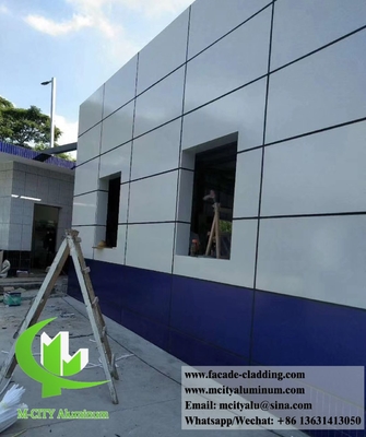 Rivestimento di pareti solide pannelli metallici facciate in alluminio colore a fette spessore 3 mm