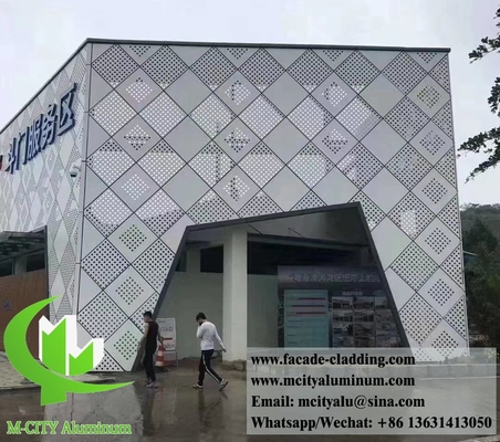 Perforazione di schermi in lamiera di alluminio per rivestimenti esterni di pareti