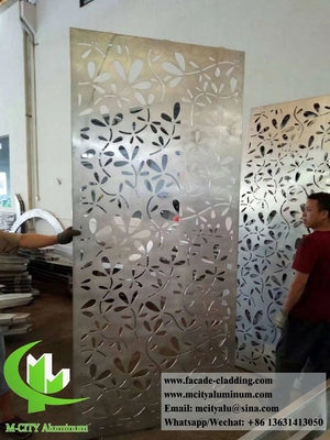pannelli di alluminio per schermo metallico decorativo per decorazioni edilizie, rivestiti in polvere