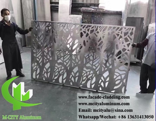 Esterno pannello murario in alluminio pannello intagliato a CNC per la decorazione delle facciate degli edifici