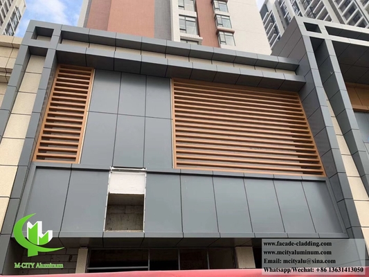 Rivestimento di pareti solide pannelli metallici facciate in alluminio colore a fette spessore 3 mm