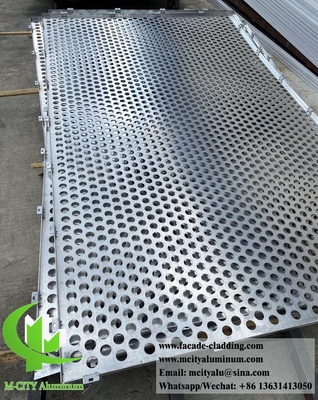 Cina Fassata metallica perforata lamiera di alluminio PVDF con spessore di 2 mm colore champagne
