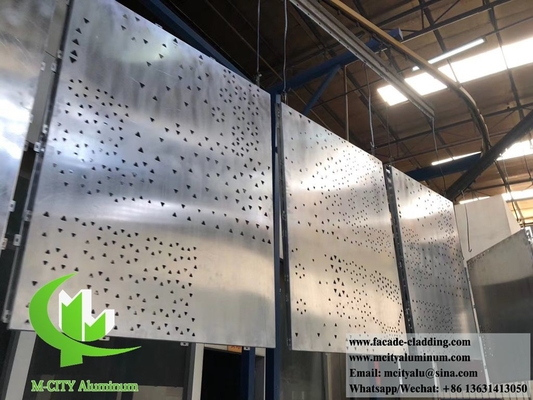 Fassata metallica rivestimento in alluminio schermo decorativo rivestito in polvere
