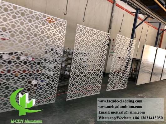 Disegno decorativo intagliato a CNC, disegni cavi, materiale di alluminio antirruggine