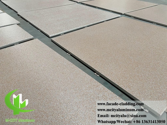 Pietra di colore foglio di alluminio solido pannello rivestito a parete per facciata durevole per esterno