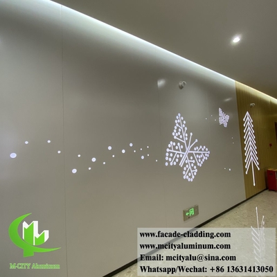 pannello in alluminio massello in polvere rivestito di colore bianco spessore 2 mm per decorazioni interne