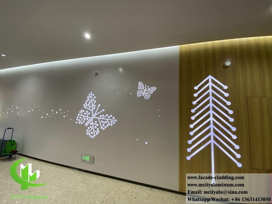 pannello in alluminio massello in polvere rivestito di colore bianco spessore 2 mm per decorazioni interne