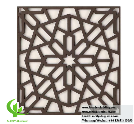 schermo metallico schermo in alluminio con disegni di taglio laser 10 mm 8 mm 6 mm