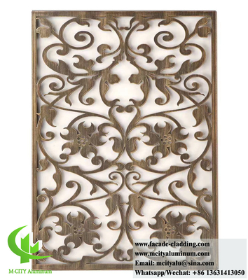 schermo metallico schermo in alluminio con disegni di taglio laser 10 mm 8 mm 6 mm