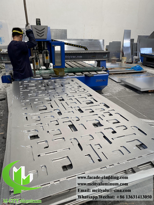 Pannelli metallici esterni facciate in alluminio sistema di taglio CNC disegni decorativi fogli di metallo personalizzati