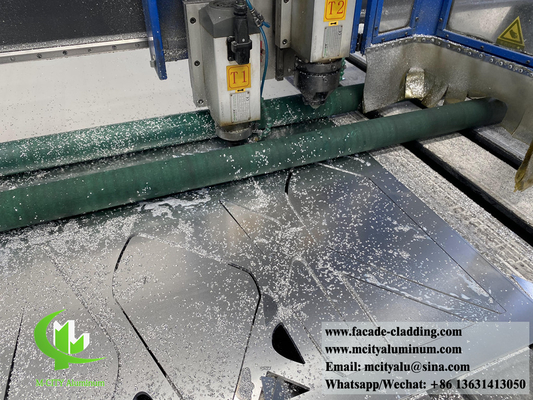 Pannelli metallici esterni facciate in alluminio sistema di taglio CNC disegni decorativi fogli di metallo personalizzati