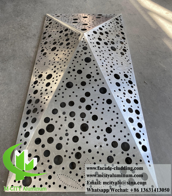 3D metallo rivestimento pannelli di alluminio sistema di facciata metallica decorazione esterna