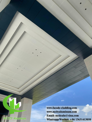 Architettura di metallo di facciata rivestimento foglio di legno colore di grano AC pannello di lamina per l'ombra del sole
