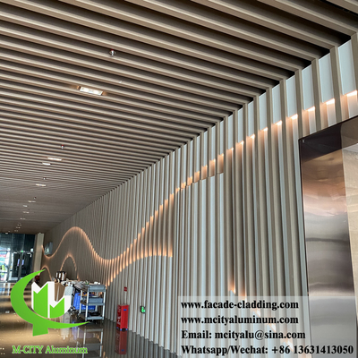 Rivestimento di colonne di alluminio metallico di spessore 3 mm rivestito in polvere decorazione interna ed esterna