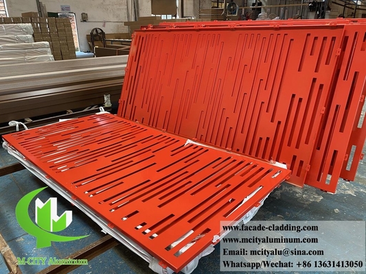 Fassate in alluminio tagliate al laser schermo metallico con disegni decorativi fabbrica cinese