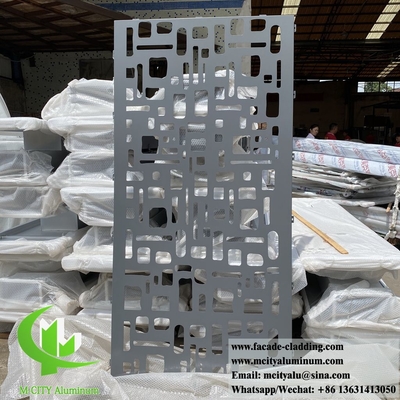 Fassate in alluminio tagliate al laser schermo metallico con disegni decorativi fabbrica cinese