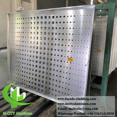 Perforazione schermo perforato di metallo lamiera di alluminio solido per rivestimento di parete del soffitto