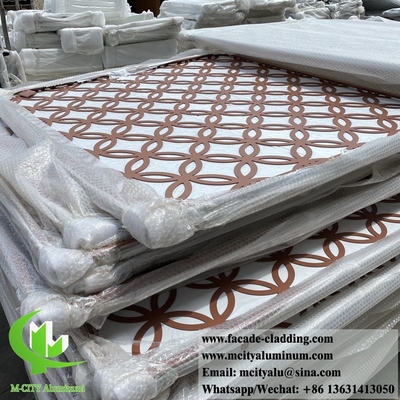 pannello di metallo intagliato CNC taglio laser per recinzione del giardino schermo di alluminio decorazione dell'edificio spessore 4 mm in Cina