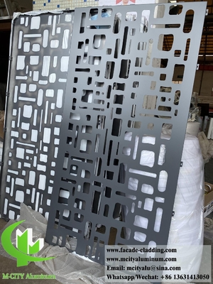 pannelli a taglio laser schermo metallico pannelli in alluminio per la decorazione degli edifici resistenti alla ruggine da 3 mm