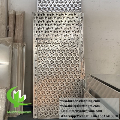 Progettazione di fori rotondi perforazione facciata in alluminio sistema di rivestimento delle pareti in metallo