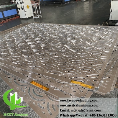 Progettazione di fori rotondi perforazione facciata in alluminio sistema di rivestimento delle pareti in metallo