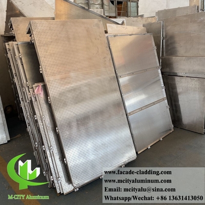Fassate metalliche perforate di alluminio, rivestimento delle pareti, decorazione 3 mm PVDF, rivestimento PPG