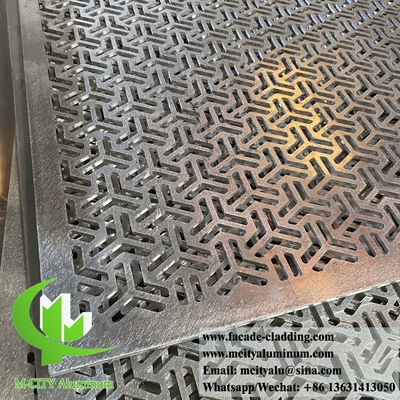 pannello di metallo intagliato CNC taglio laser per recinzione del giardino schermo di alluminio decorazione dell'edificio spessore 4 mm in Cina