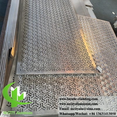 pannello di metallo intagliato CNC taglio laser per recinzione del giardino schermo di alluminio decorazione dell'edificio spessore 4 mm in Cina