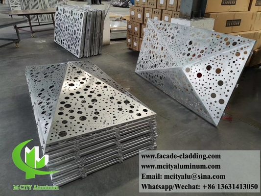 Disegno di alberi taglio laser schermo di alluminio pannelli metallici per la decorazione esterna impermeabile