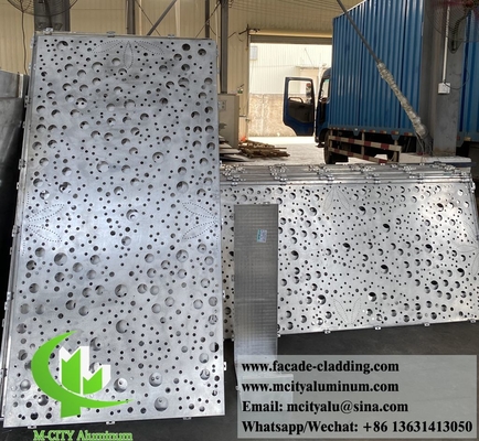 Disegno di alberi taglio laser schermo di alluminio pannelli metallici per la decorazione esterna impermeabile