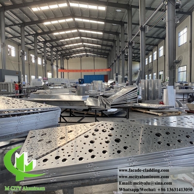Pannelli metallici esterni facciate in alluminio sistema di taglio CNC disegni decorativi fogli di metallo personalizzati