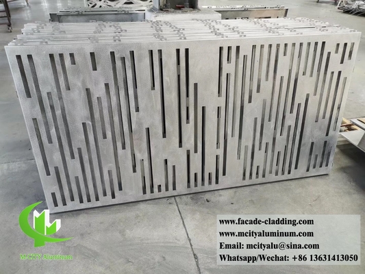 Disegno di alberi taglio laser schermo di alluminio pannelli metallici per la decorazione esterna impermeabile