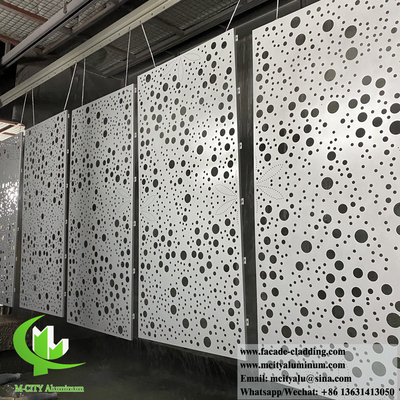 Fassate di alluminio perforato pannelli di metallo rivestimento schermo decorativo