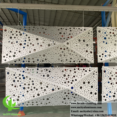 Foshan Laser cut metallo pannelli di facciata con disegni decorativi cavi per il rivestimento delle pareti degli edifici