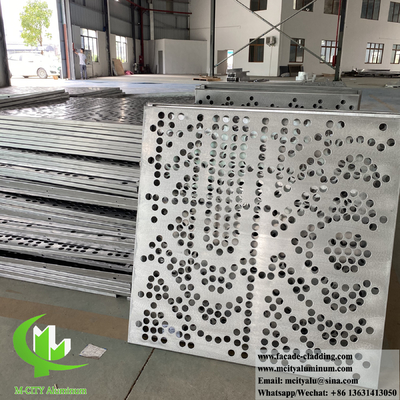 Foshan Laser cut metallo pannelli di facciata con disegni decorativi cavi per il rivestimento delle pareti degli edifici